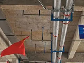 青山湖管廊支架的安装方法