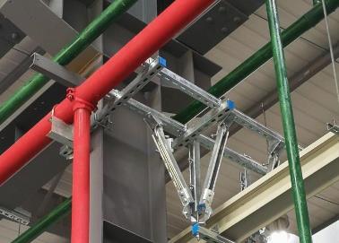 青山湖该抗震支架的整体式支吊架结构协调性好